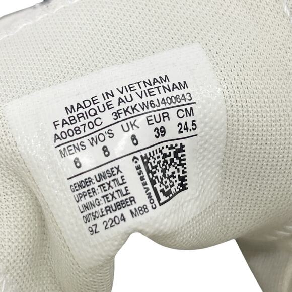 Converse All Star Lugged High Top Sneaker Women's Size 8 Black White Mens 6 - Picture 6 of 7